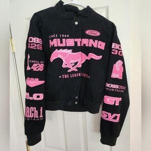 Ford Mustang Black/Pink Women's Jacket